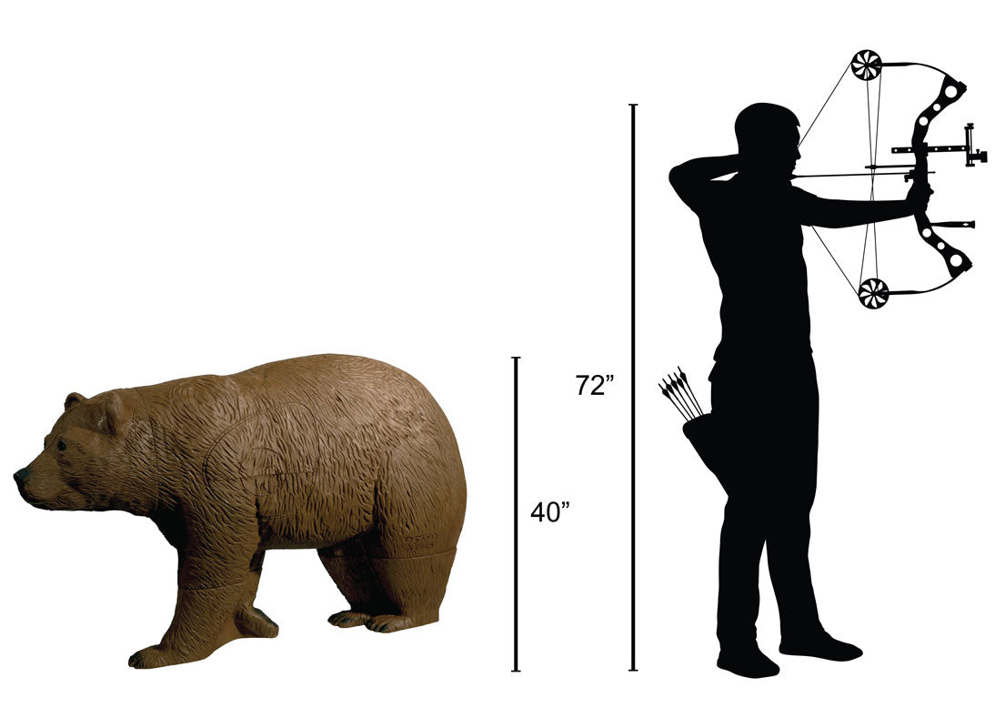 Delta McKenzie - Walking Brown Bear 3D Archery Target