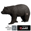 Walking Black Bear QuivAR Enabled 3D Archery Target