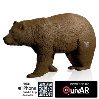 Walking Brown Bear QuivAR Enabled 3D Archery Target